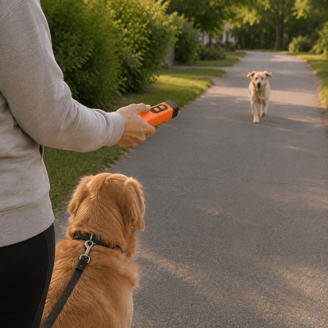 Handheld Ultrasonic Dog Trainer &amp; Deterrent - Pawtique
