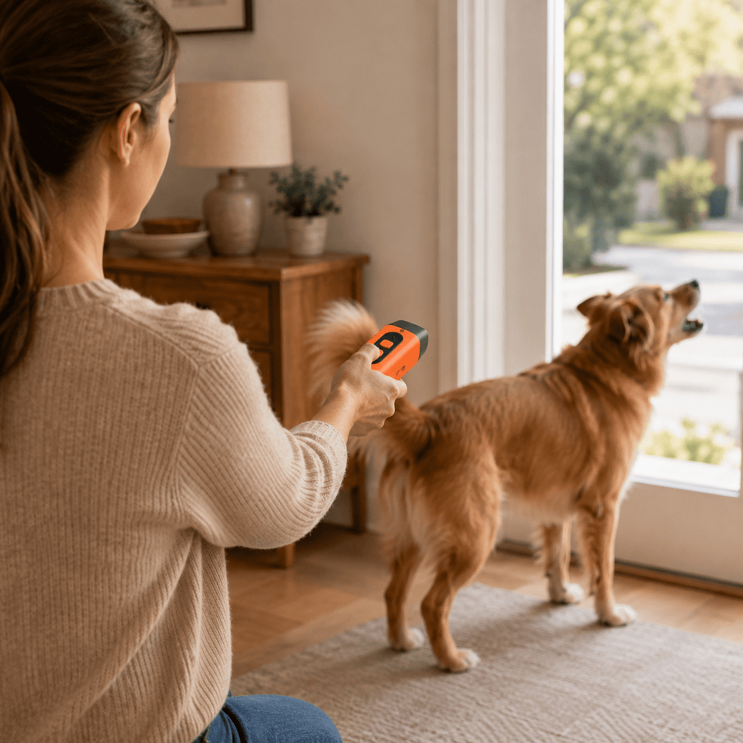 Handheld Ultrasonic Dog Trainer &amp; Deterrent - Pawtique