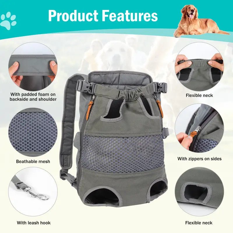 Hands - Free Dog Carrier Backpack: Perfect for Traveling with Your Cat or Dog - Pawtique
