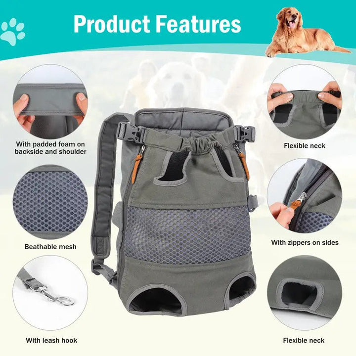 Hands - Free Dog Carrier Backpack: Perfect for Traveling with Your Cat or Dog - Pawtique