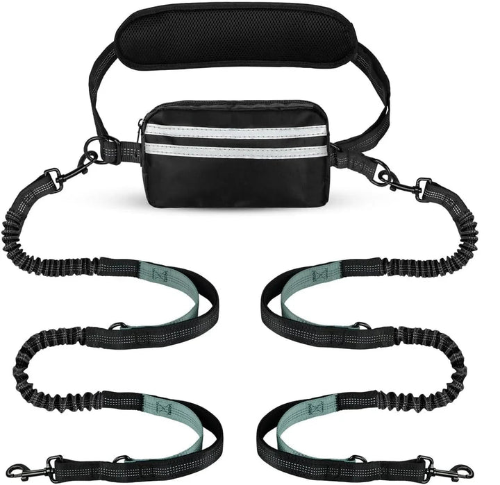 Hands - free Dog Leash with Storage Pouch - Pawtique