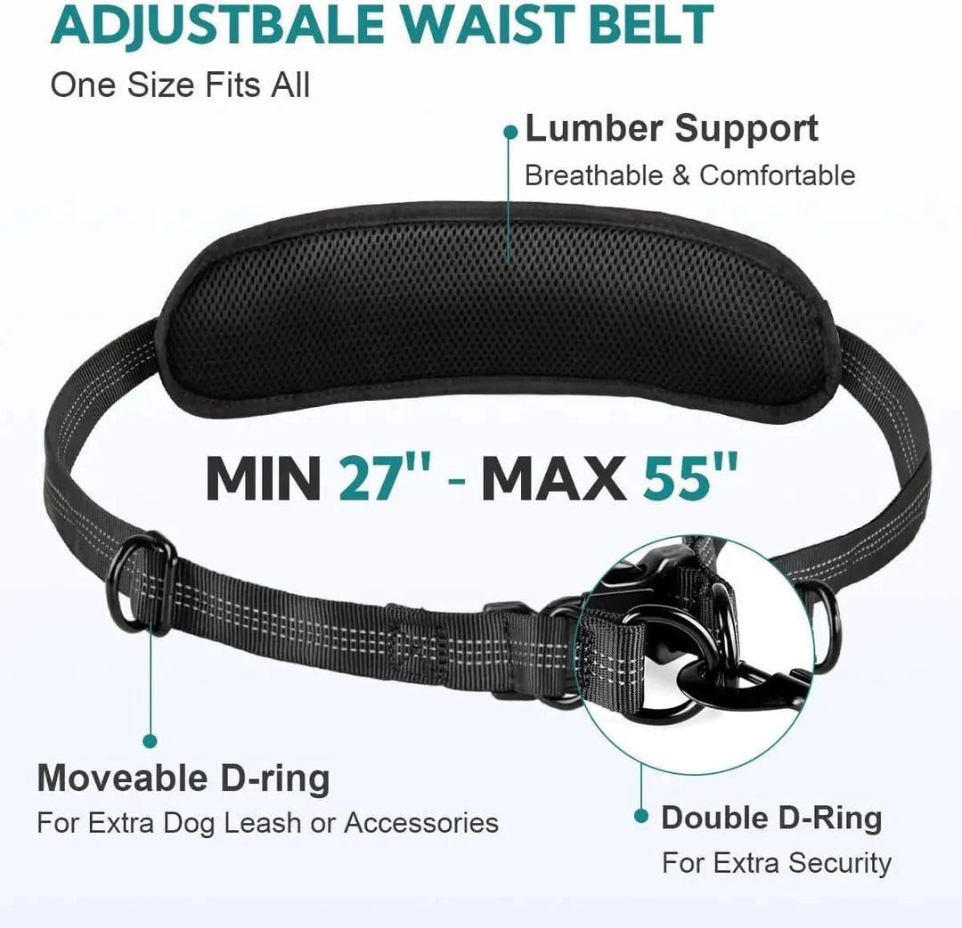 Hands - free Dog Leash with Storage Pouch - Pawtique