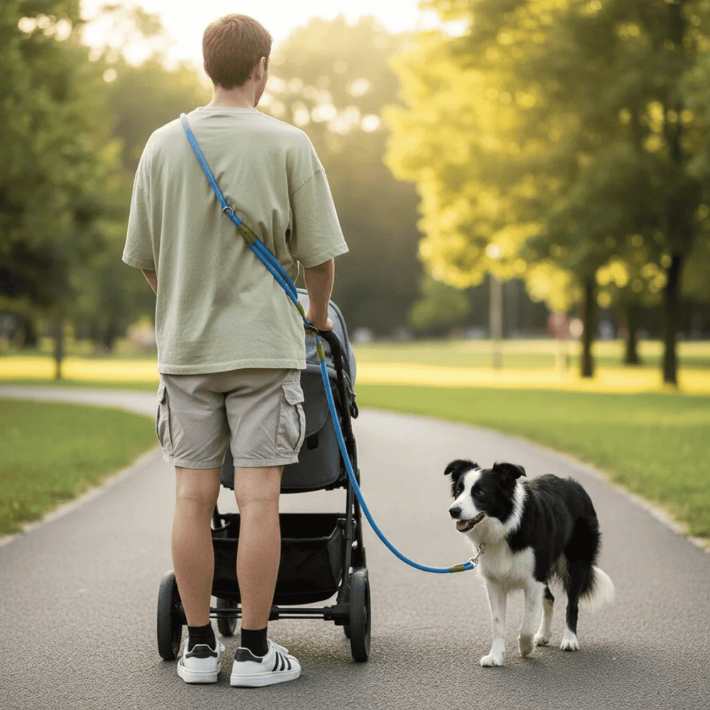 Hands Free Leash with Chain - Pawtique