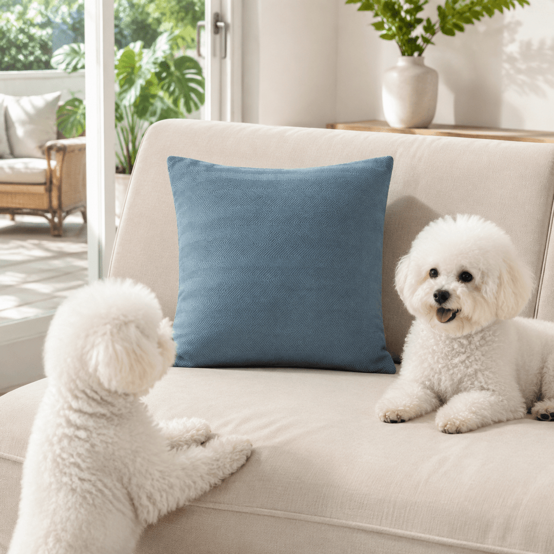 HerringboneGuard Water-Repellent Chenille Sofa Protector - Pawtique