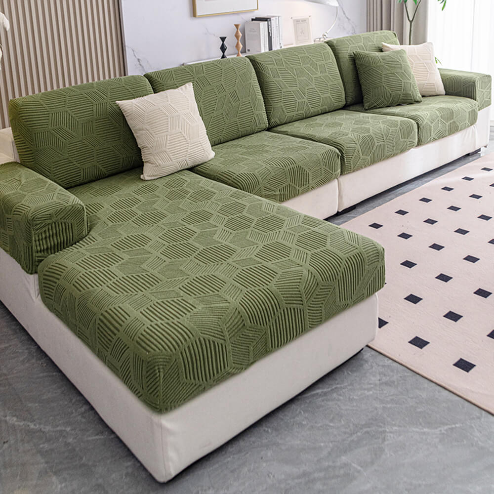 Honeycomb Pattern Water-resistant Stretch Full-Cover Magic Outdoor Couch Cover - Pawtique