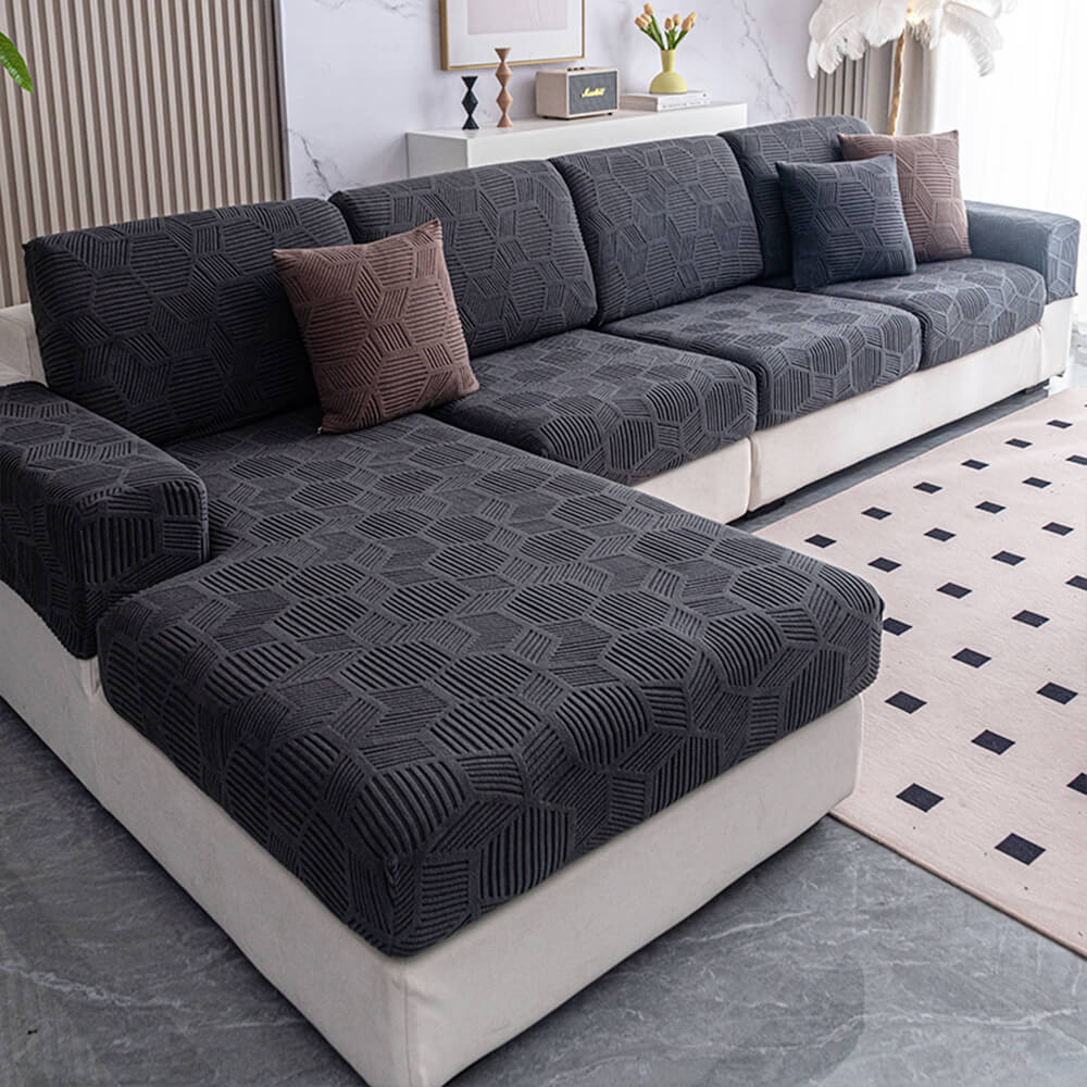 Honeycomb Pattern Water-resistant Stretch Full-Cover Magic Outdoor Couch Cover - Pawtique