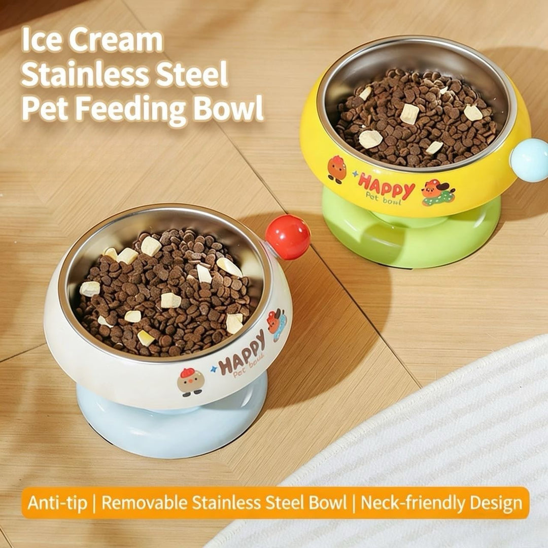 Ice Cream Stainless Steel Pet Feeding Bowl - Pawtique