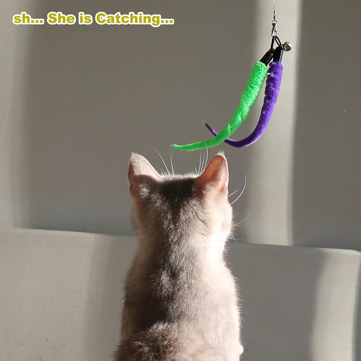 Interactive Feather Wand Cat Toy Set - Pawtique