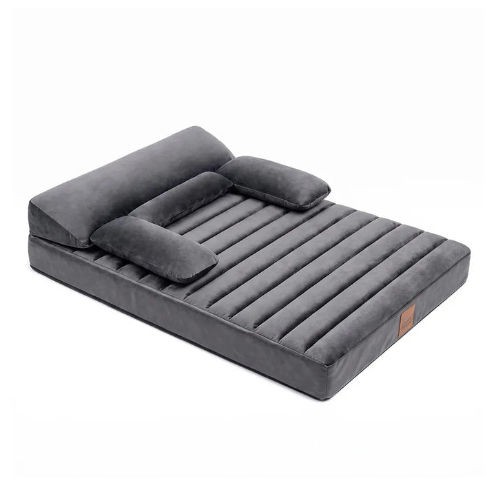 Pawtique LuxeNest™ Orthopedic Bolster Dog Sofa Bed