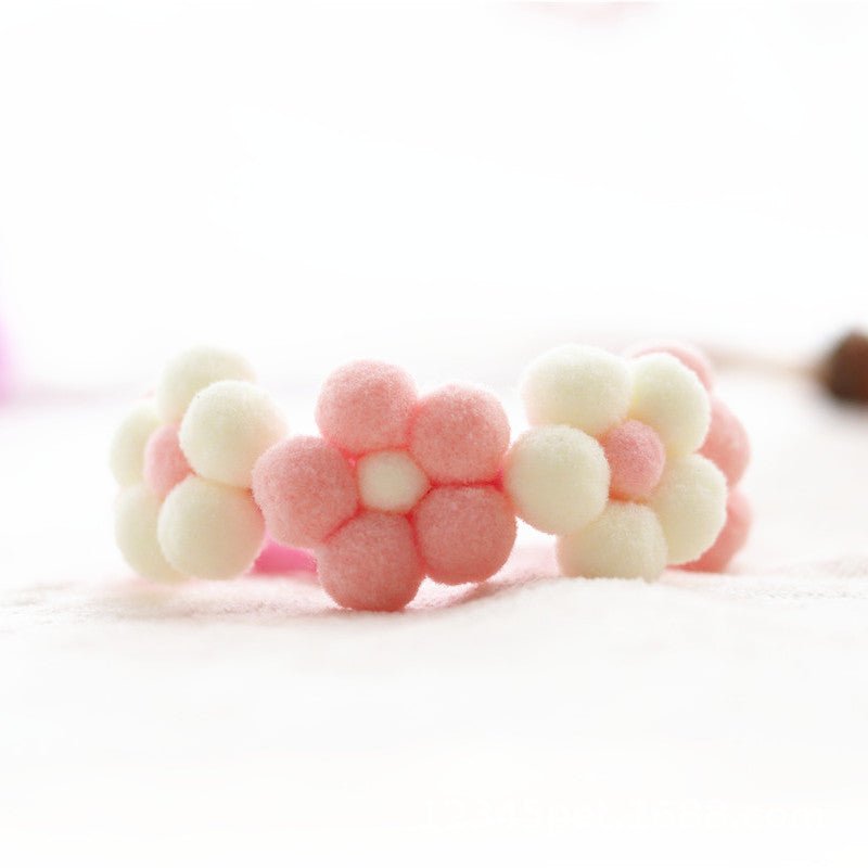 Knitted Flower Cat Dog Collar - Pawtique