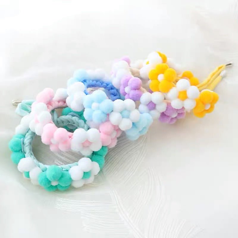 Knitted Flower Cat Dog Collar - Pawtique