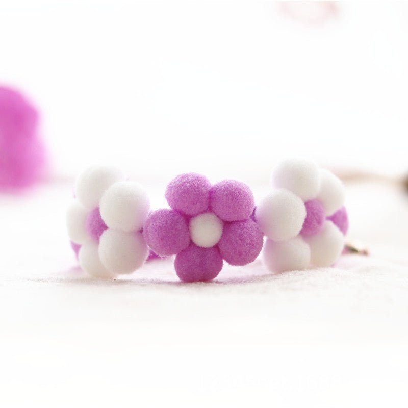 Knitted Flower Cat Dog Collar - Pawtique