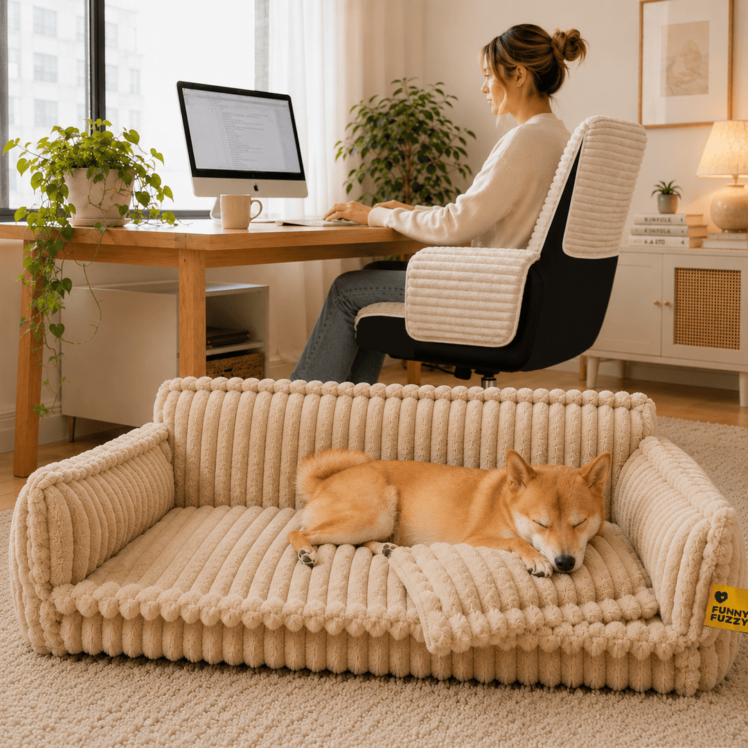 Large Washable Fluffy Orthopedic Soft Dog Pillow Dog Sofa Bed-Snoozy Dream - Pawtique