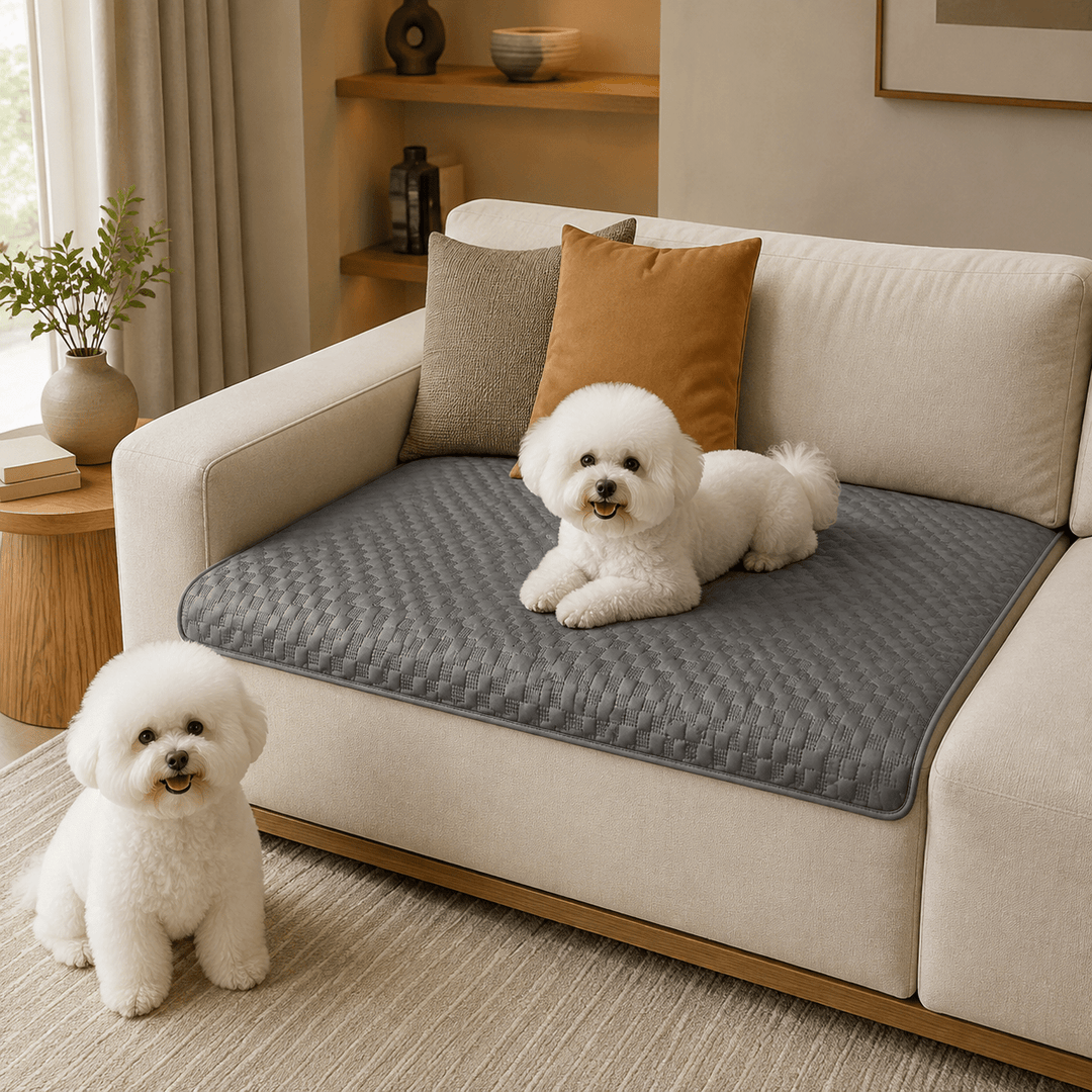 LeatherAir Water-Resistant Quilted Modular Sofa Protector - Pawtique