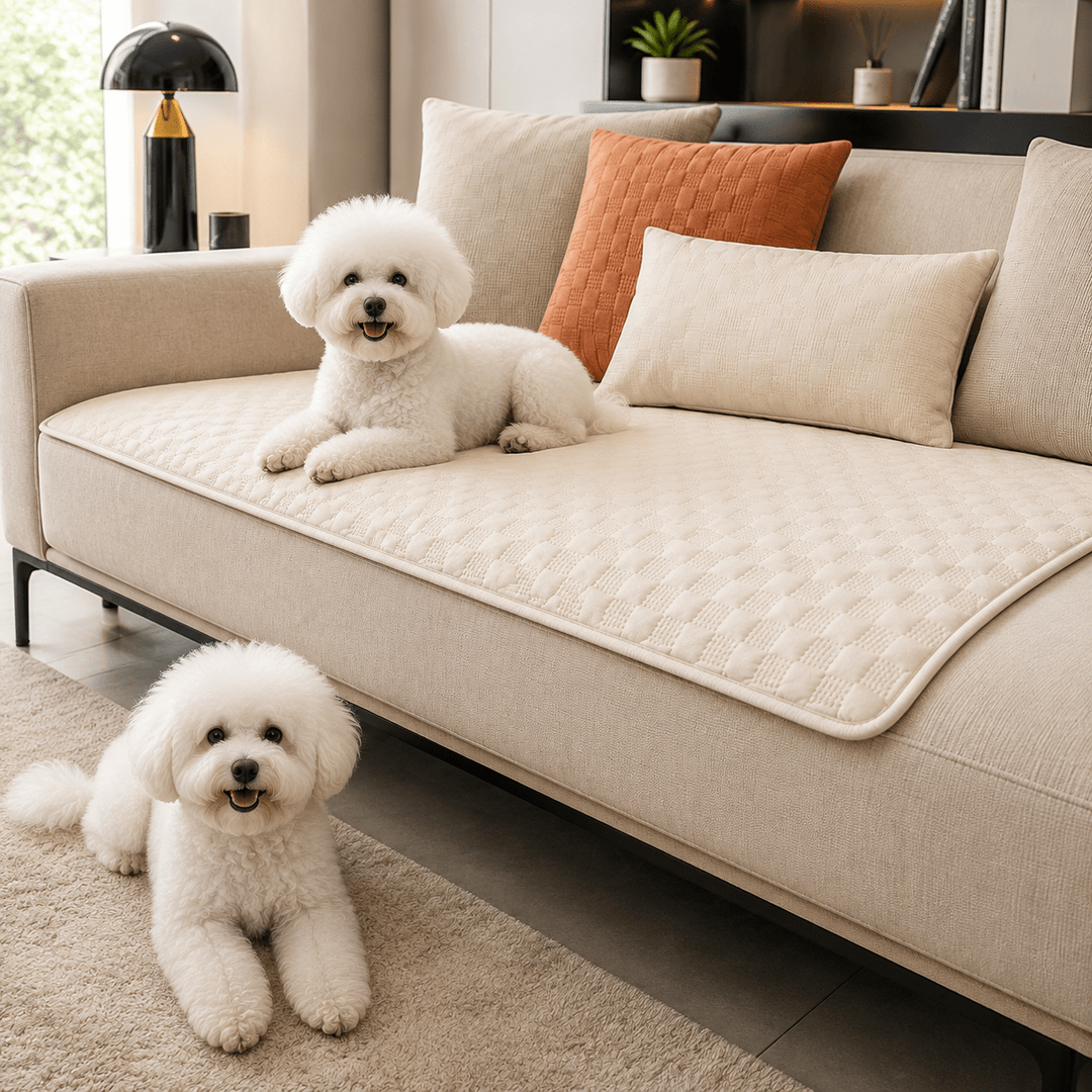 LeatherAir Water-Resistant Quilted Modular Sofa Protector - Pawtique