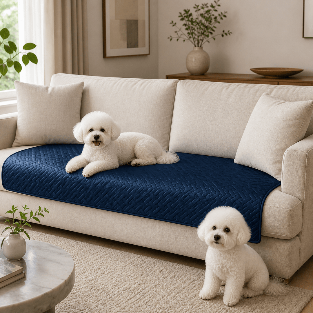 LeatherAir Water-Resistant Quilted Modular Sofa Protector - Pawtique