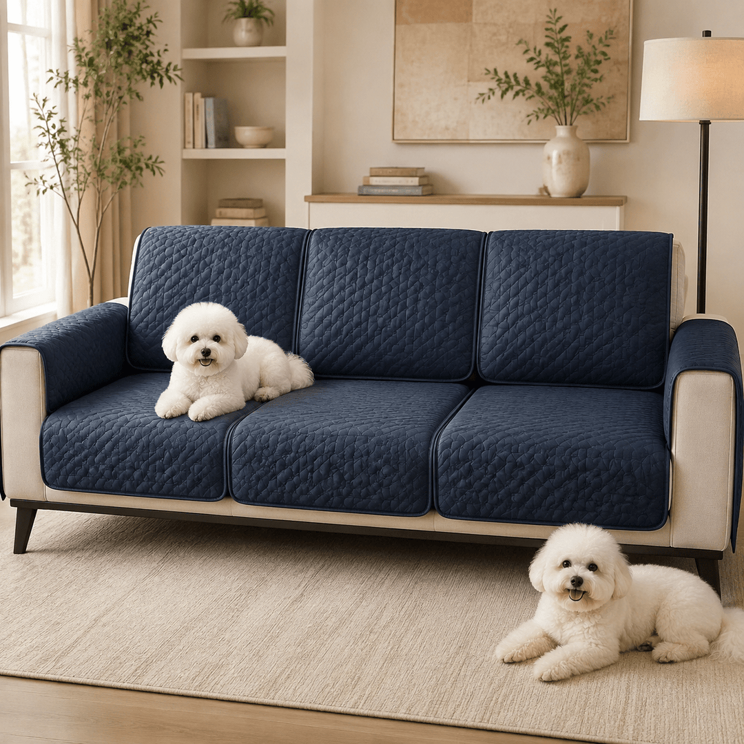 LeatherAir Water-Resistant Quilted Modular Sofa Protector - Pawtique