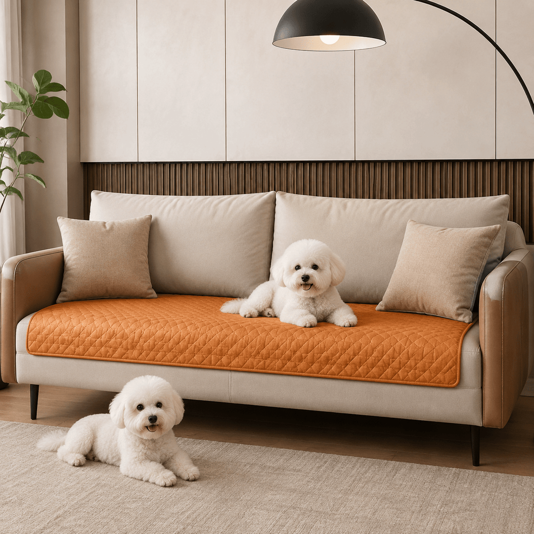 LeatherAir Water-Resistant Quilted Modular Sofa Protector - Pawtique