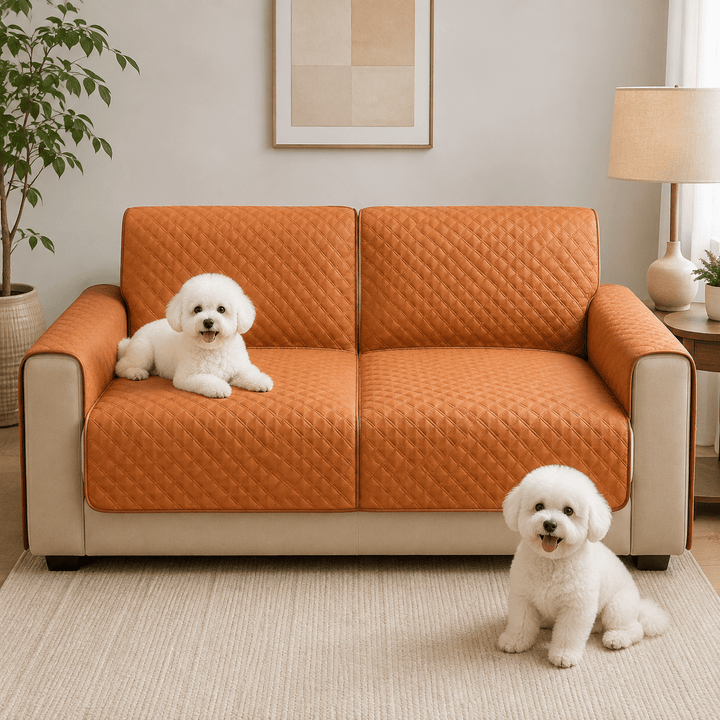 LeatherAir Water-Resistant Quilted Modular Sofa Protector - Pawtique