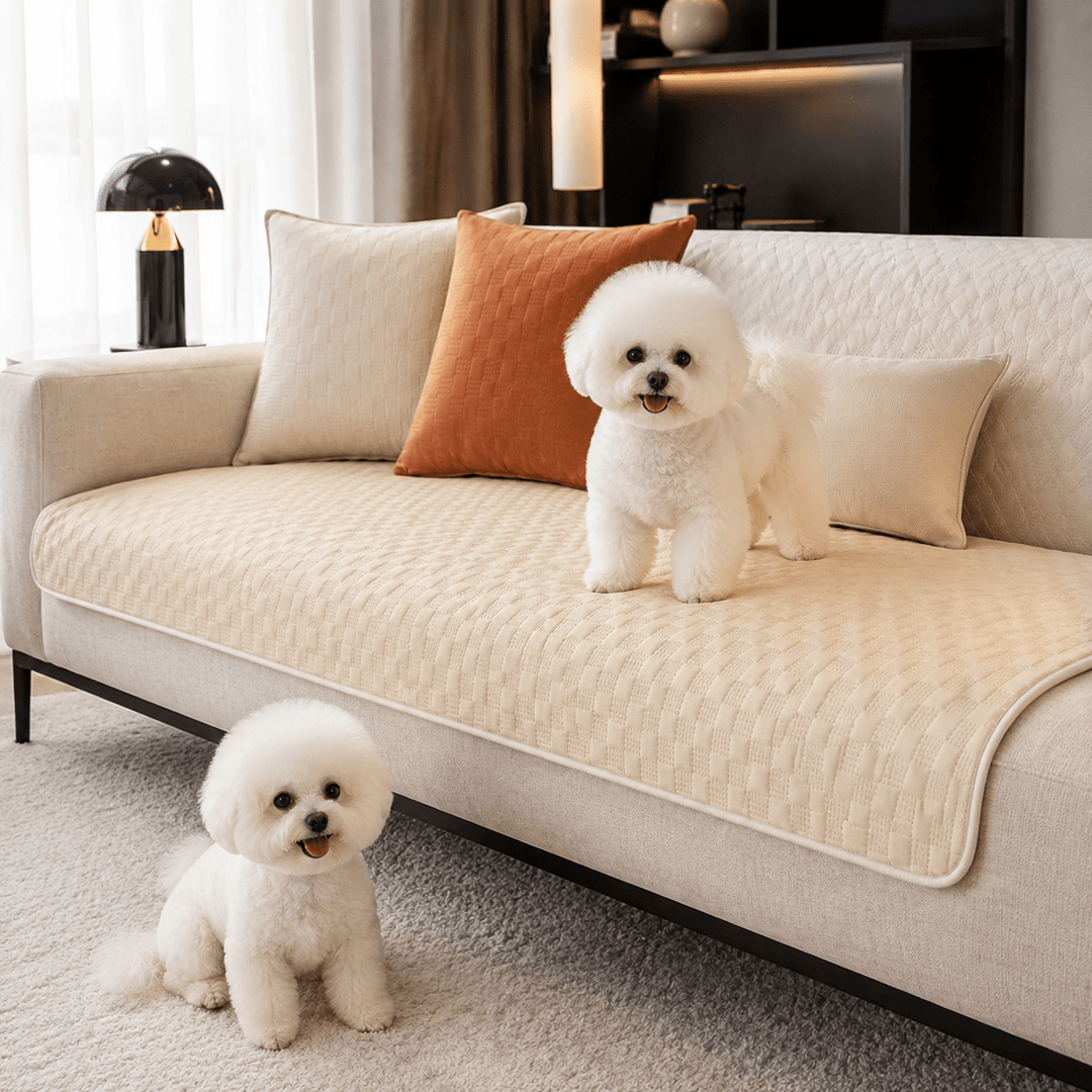 LeatherAir Water-Resistant Quilted Modular Sofa Protector - Pawtique