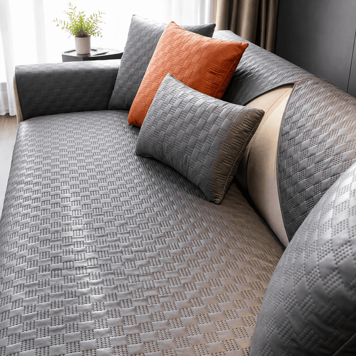LeatherAir Water-Resistant Quilted Modular Sofa Protector - Pawtique