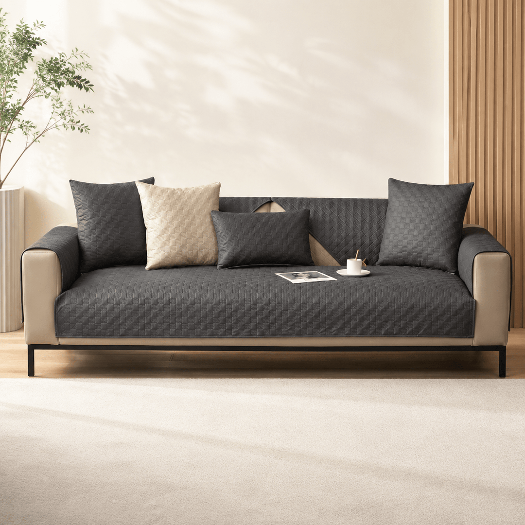 LeatherAir Water-Resistant Quilted Modular Sofa Protector - Pawtique