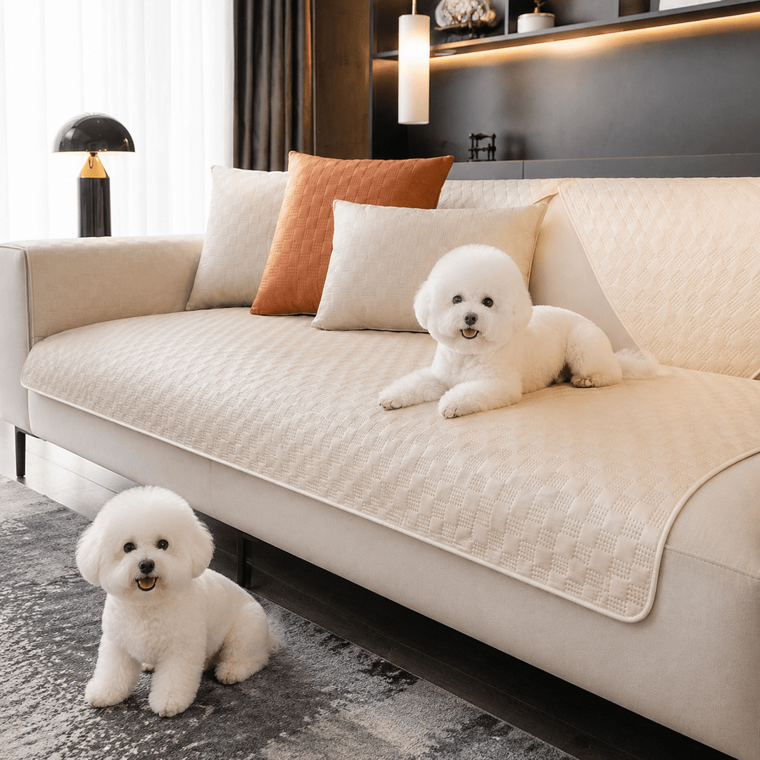 LeatherAir Water-Resistant Quilted Modular Sofa Protector - Pawtique