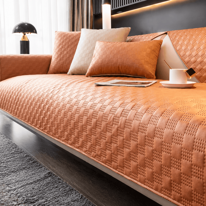 LeatherAir Water-Resistant Quilted Modular Sofa Protector - Pawtique