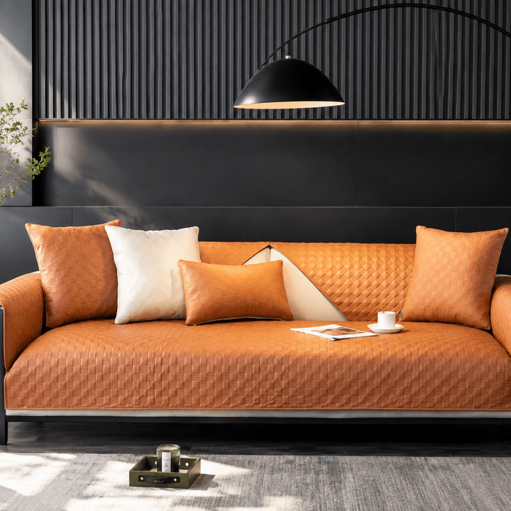 LeatherAir Water-Resistant Quilted Modular Sofa Protector - Pawtique