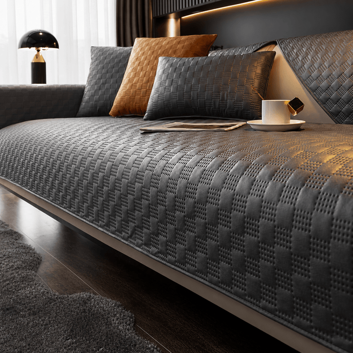 LeatherAir Water-Resistant Quilted Modular Sofa Protector - Pawtique