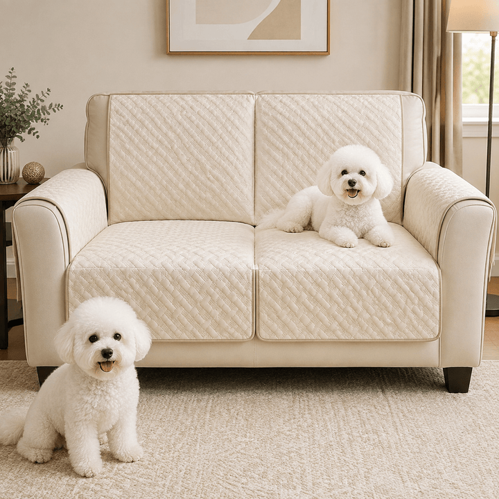 LeatherAir Water-Resistant Quilted Modular Sofa Protector - Pawtique
