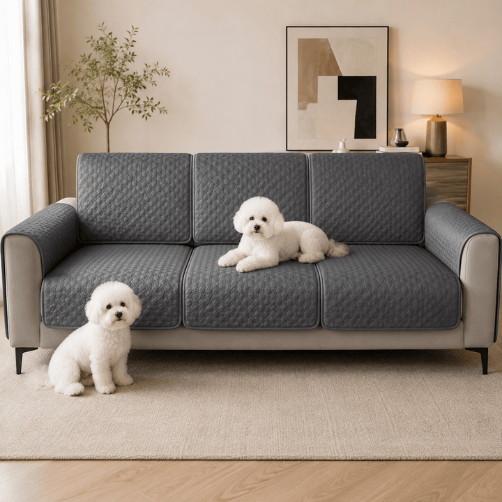 LeatherAir Water-Resistant Quilted Modular Sofa Protector - Pawtique