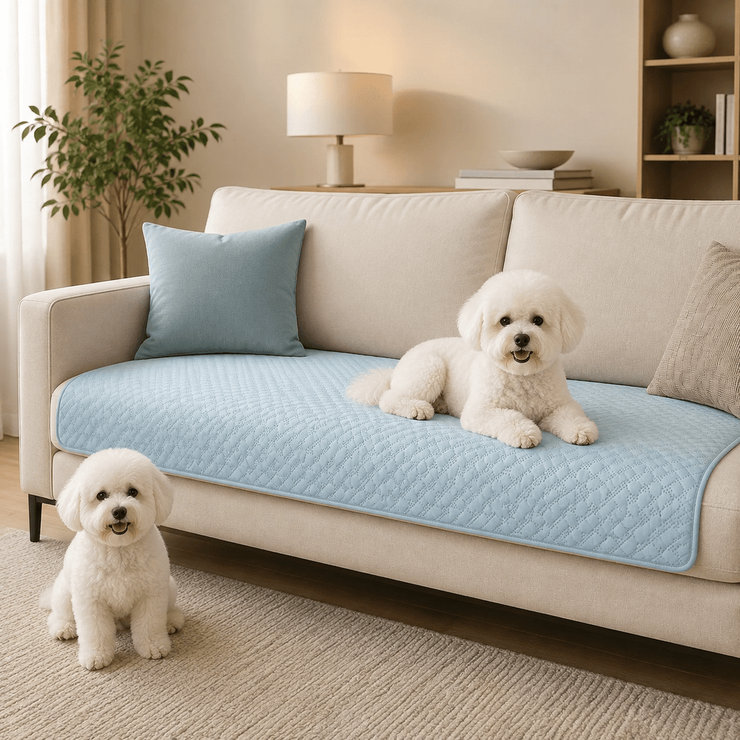 LeatherAir Water-Resistant Quilted Modular Sofa Protector - Pawtique