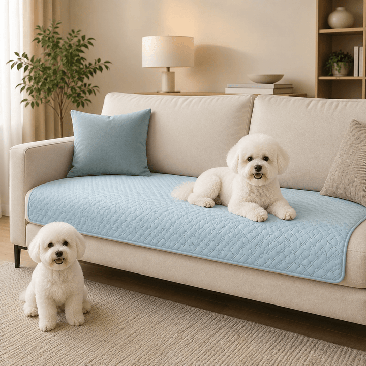 LeatherAir Water-Resistant Quilted Modular Sofa Protector - Pawtique