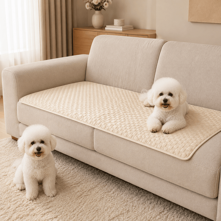 LeatherAir Water-Resistant Quilted Modular Sofa Protector - Pawtique