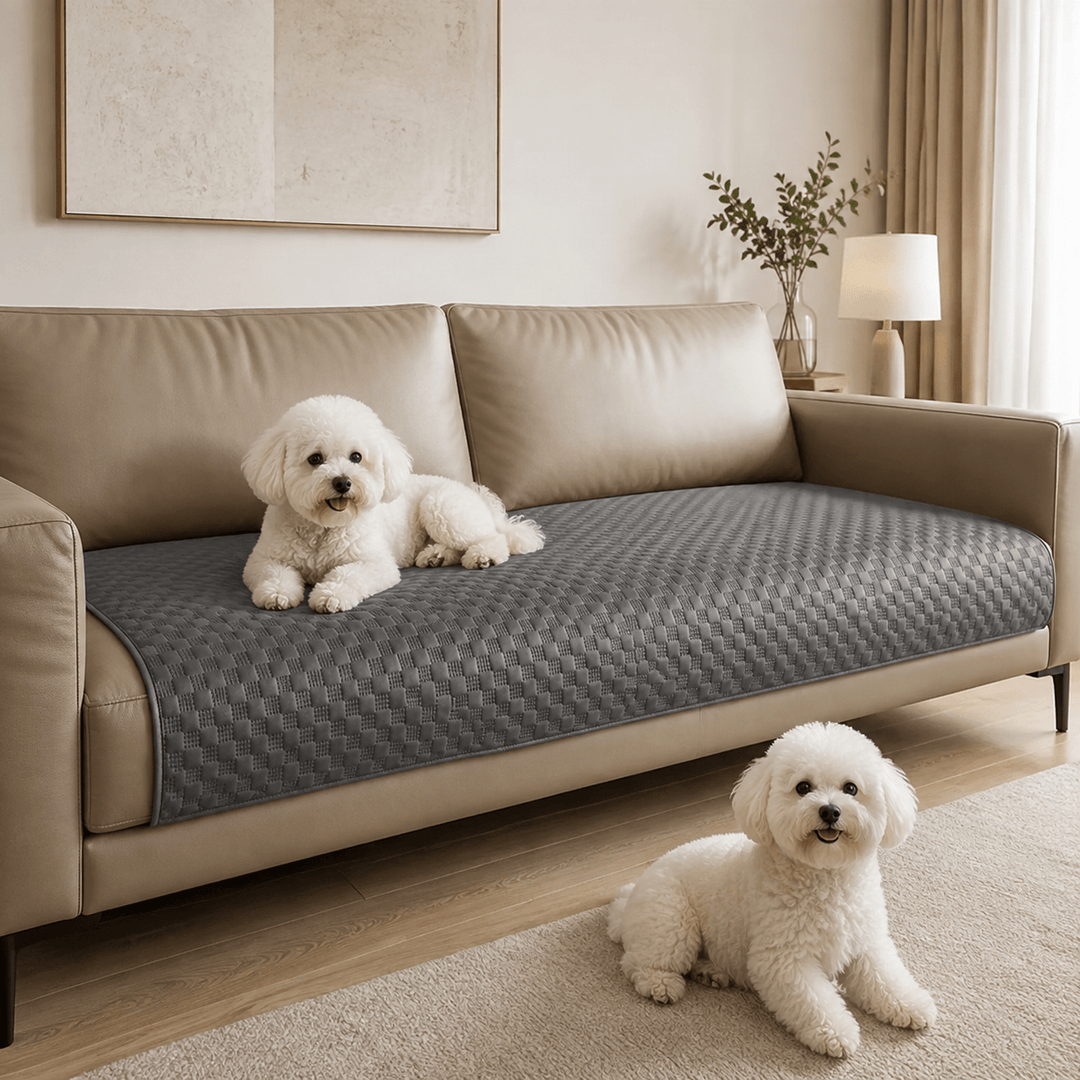 LeatherAir Water-Resistant Quilted Modular Sofa Protector - Pawtique