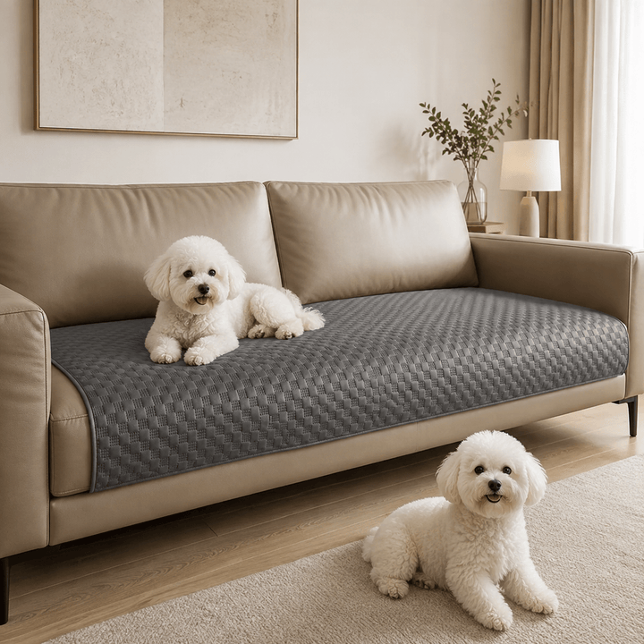 LeatherAir Water-Resistant Quilted Modular Sofa Protector - Pawtique