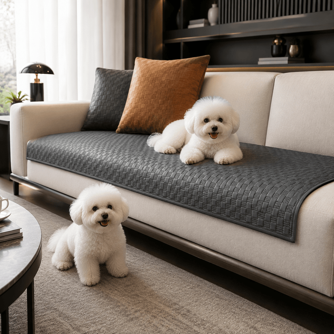LeatherAir Water-Resistant Quilted Modular Sofa Protector - Pawtique