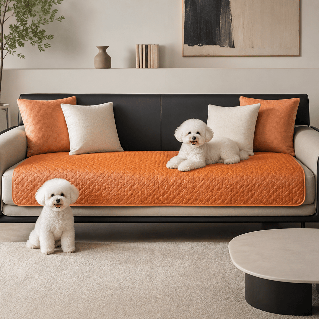 LeatherAir Water-Resistant Quilted Modular Sofa Protector - Pawtique