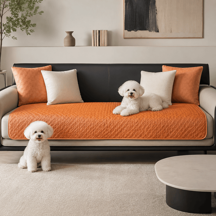 LeatherAir Water-Resistant Quilted Modular Sofa Protector - Pawtique