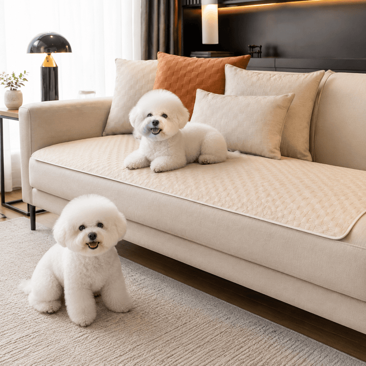 LeatherAir Water-Resistant Quilted Modular Sofa Protector - Pawtique