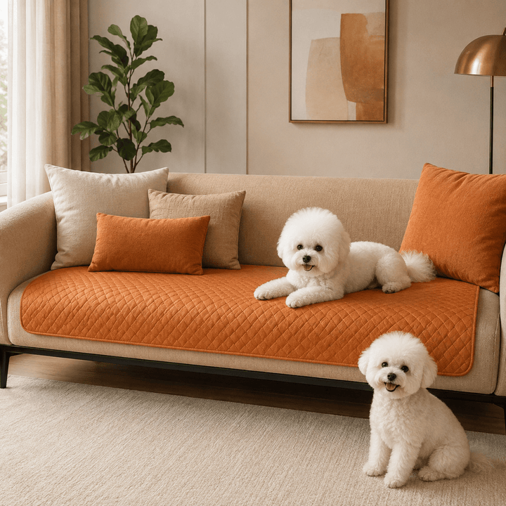 LeatherAir Water-Resistant Quilted Modular Sofa Protector - Pawtique