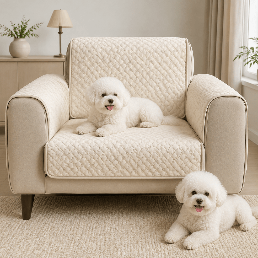LeatherAir Water-Resistant Quilted Modular Sofa Protector - Pawtique