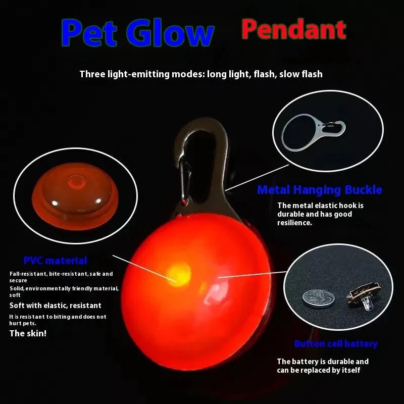 LED Light Collar Pendant – Safety Light - Pawtique