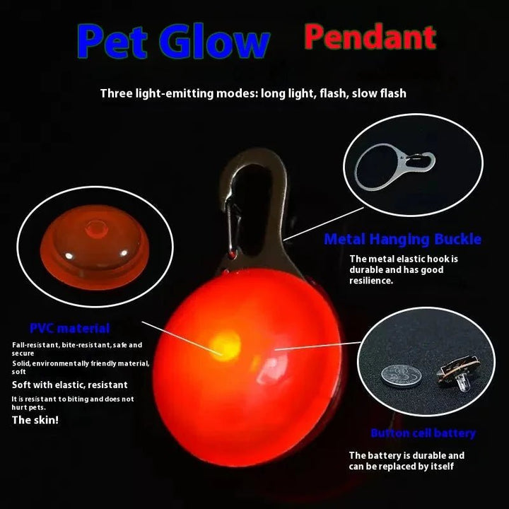 LED Light Collar Pendant – Safety Light - Pawtique
