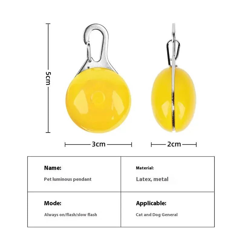 LED Light Collar Pendant – Safety Light - Pawtique