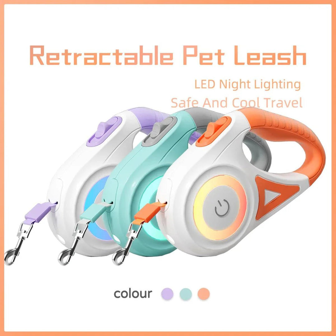 LED Retractable Dog Leash – Flexi Dog Leash - Pawtique