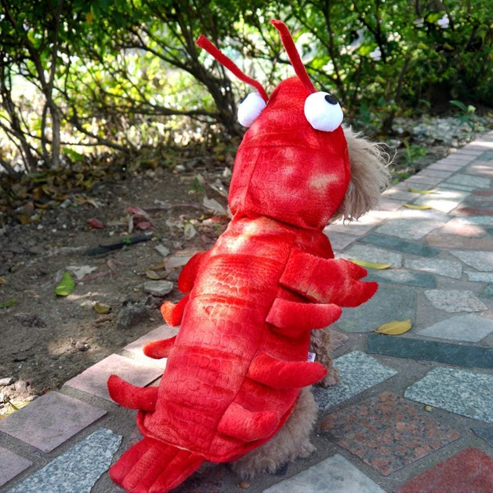 Lobster Dog Costume - Halloween Lobster Costume for Dogs, Halloween Costumes for Small Medium Large Dogs Lobster Pet Halloween Costumes Dog Cosplay Costume for Christmas Special Events Photo Props - Pawtique