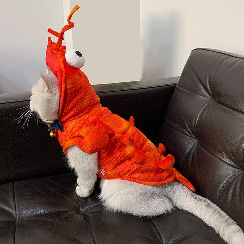 Lobster Dog Costume - Halloween Lobster Costume for Dogs, Halloween Costumes for Small Medium Large Dogs Lobster Pet Halloween Costumes Dog Cosplay Costume for Christmas Special Events Photo Props - Pawtique