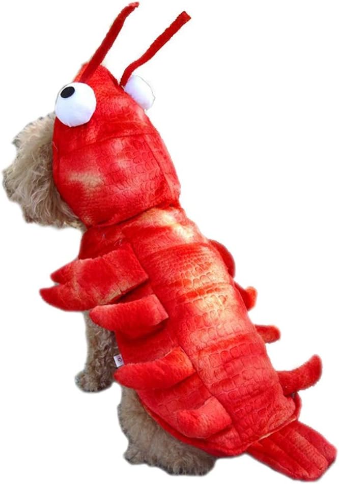 Lobster Dog Costume - Halloween Lobster Costume for Dogs, Halloween Costumes for Small Medium Large Dogs Lobster Pet Halloween Costumes Dog Cosplay Costume for Christmas Special Events Photo Props - Pawtique